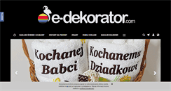 Desktop Screenshot of e-dekorator.com